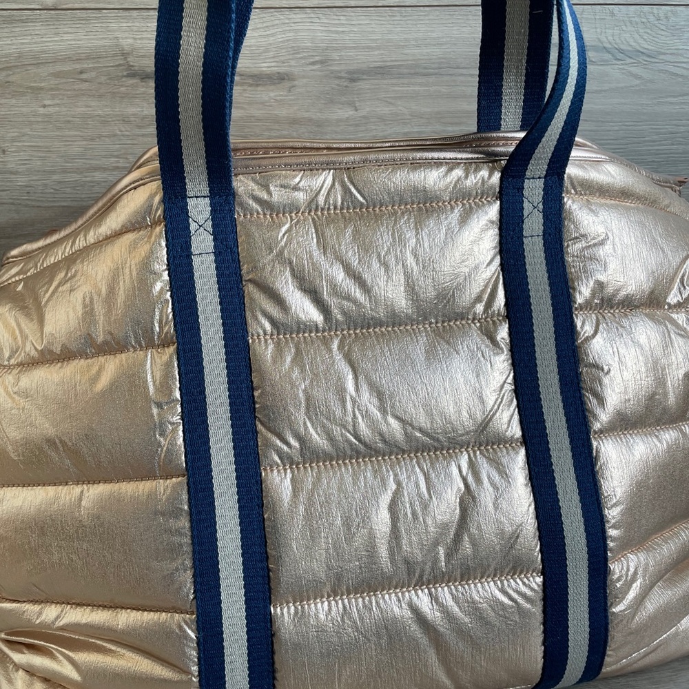 NEW! Anthropologie Quilted Weekender Bag - Picture 4 of 12
